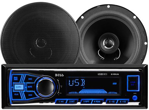 Boss Audio 636 CK (Analogique 610ua) avec 2 Enceintes