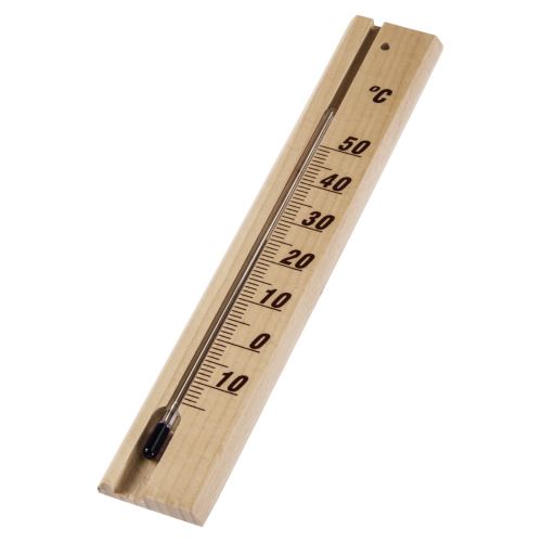 Hama Thermomètre, pour l’intérieur, bois, 20 cm, analogique