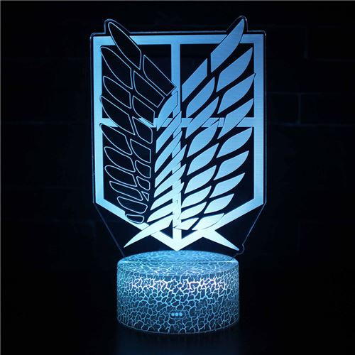 Stack Lampe 3D Tactile Veilleuses Enfant 7 Couleurs Avec Telecommande - Style #450