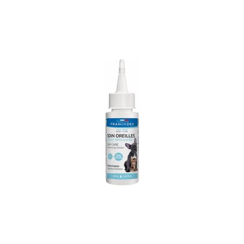 Soin pour les Oreilles Lotion Nettoyante 60ml Pour Chiots et Chatons - Francodex - FR-172196