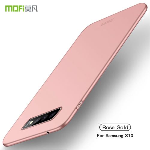 Coque en TPU bouclier ultra-mince givré rose pour votre Samsung Galaxy S10