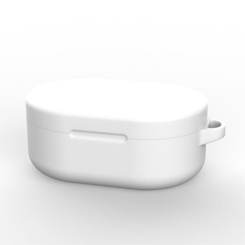 Coque en silicone couleur unie blanc pour votre Xiaomi Mi Airdots Youth Edition/Redmi Airdots