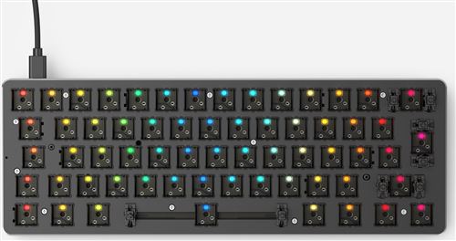 glorious pc gaming race glorious pc gaming race gmmk compact tastatur - barebone, iso-la noir
