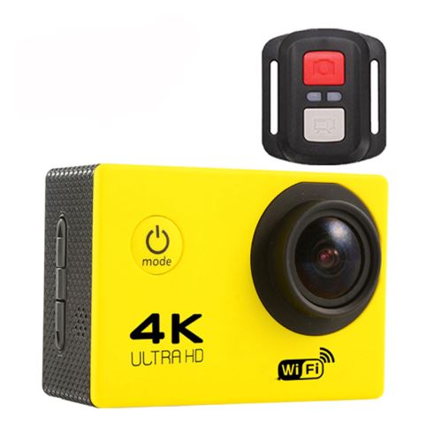 F60R 4K WIFI Caméra DV Sportive HD 1080P Etanche - Jaune