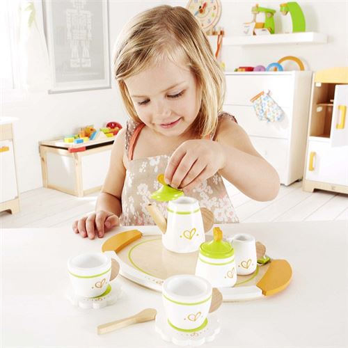 Hape - e3124 - jeu d'imitation - cuisine - dinette service à thé