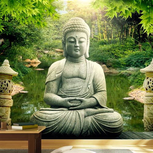Papier peint Buddha's garden-Taille L 300 x H 210 cm