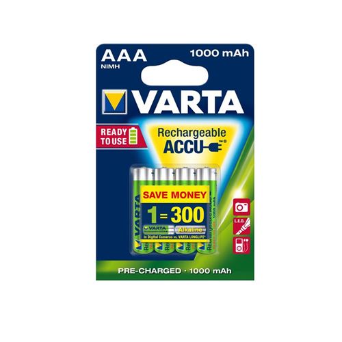 Varta Professional - Batterie 4 x AAA - NiMH - (rechargeables) - 1000 mAh