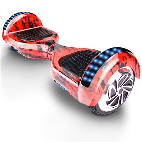 6,5 Hoverboard avec LED bluetooth sac et télécommande Flamme Rouge