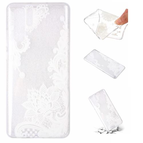 Coque en TPU configuration fleur en dentelle pour votre Huawei P30 Pro