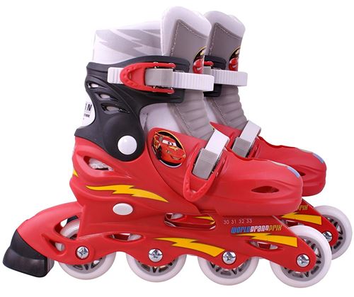 Disney patins à roues alignées Cars garçons rouge taille 30/33