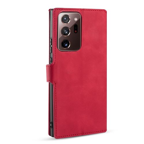 Etui Samsung Portefeuille Rouge Coque Pour Galaxy Note 20 Ultra - 3 Emplacement Cartes