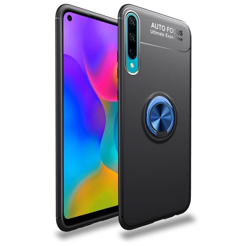 Coque en TPU avec béquille noir/bleu pour votre Huawei Honor Play 3