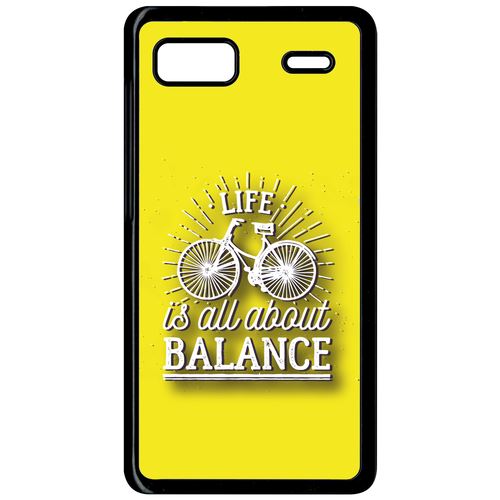 Coque Lenovo A708 Life Il All About Balance Fond Jaune