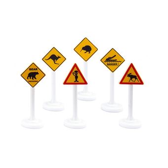 Siku panneaux routiers internationaux blanc/jaune (0894) 6 parties -  Voiture - Achat & prix