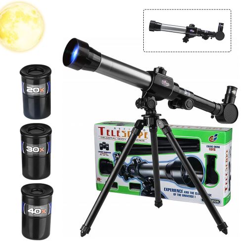 Enfants de microscope astronomique de télescope de trépied réfractif de 20X 30X 40X