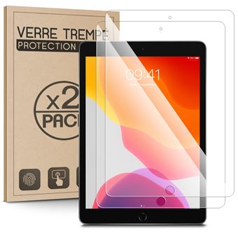 Verre Trempé Protection d'écran (Dureté 9H, 3D-Touch, 100% transparent)  pour Apple iPad 7 (10,2 Pouces, 7ème Gen 2019) - Protection d'écran pour  tablette - Achat & prix