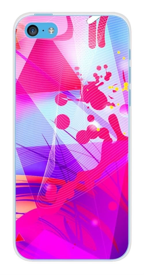 Coque en silicone imprimée compatible Apple iPhone 5C Square