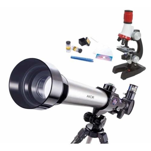 Akor Télescope 3 Oculaires Avec Microscope 600X Ms883