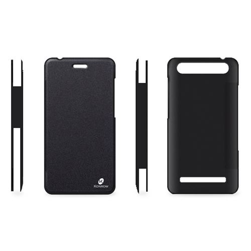 Flip Cover Noir Pour Konrow Just 5