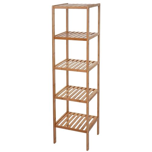 Étagère de salle de bains MENDLER HWC-B18, Armoire, Bambou 140x34x33cm