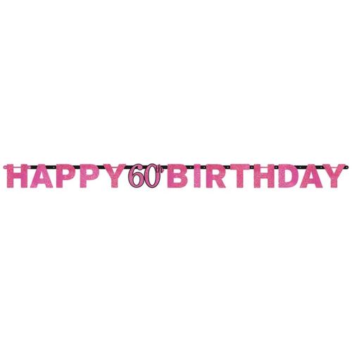 9900576 2.13 m Happy 18th Birthday Celebration prismatique Lettre Bannière