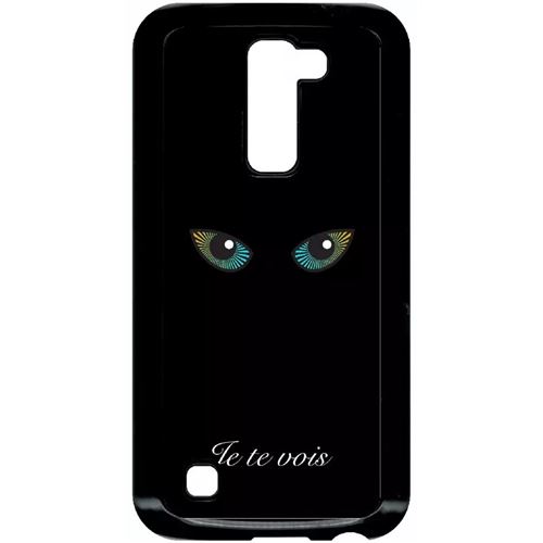Coque Lg K10 Modele K420n Je Te Vois Yeux De Chat