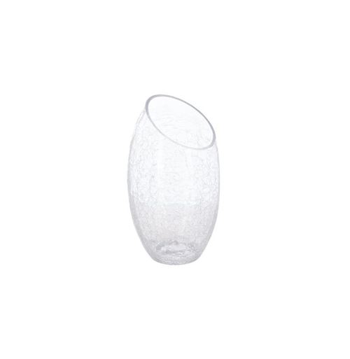 Paris Prix Vase En Verre - H. 23 Cm - Effet Craquelé