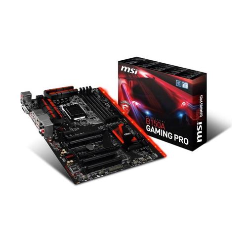 MSI  B150A GAMING PRO - Carte-m&egrave;re - ATX - LGA1151 Socket - B150 Chipset - USB 3.1 Gen 1, USB 3.1 Gen 2 - Gigabit LAN - carte graphique embarqu&eacute;e (unit&eacute; centrale requise) - audio