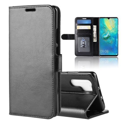 Etui en PU magnétique avec support couleur noir pour votre Huawei P30 Pro