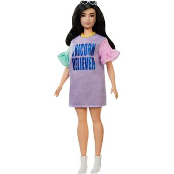 Barbie Fille Avec Une Robe Violette