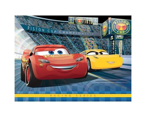 Puzzle 24 Pièces : Tapis Géant de Sol - Cars 3, Ravensburger