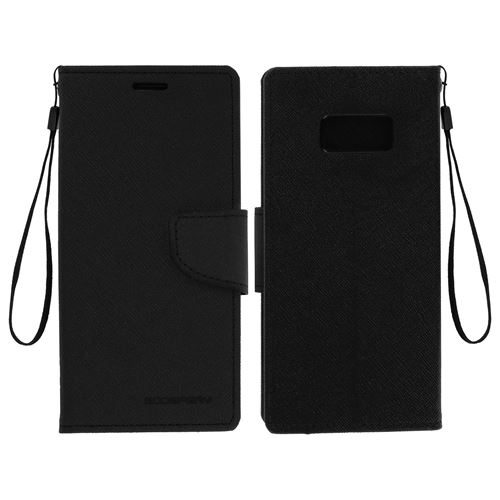 Etui Folio Portefeuille Fancy Style Noir Samsung Galaxy S8