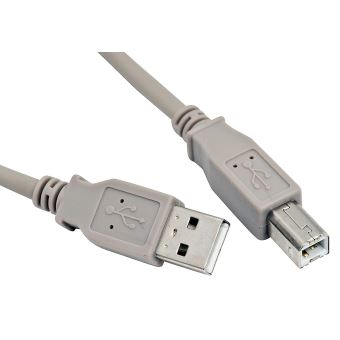 Câble USB A Standard USB 3m Transparent spécial pour imprimante