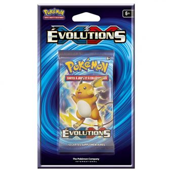 1 booster de carte a collection pokmon evolutions - xy12 1 booster de carte a collection pokmon evolutions - xy12