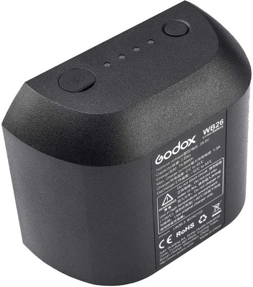Godox Batterie WB26 pour FlashAD600Pro