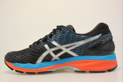 asics gel nimbus 18 bleu orange