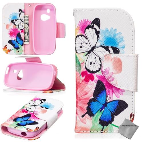 Housse etui coque portefeuille PU cuir pour Nokia 3310 (2017) avec film ecran - Design 7