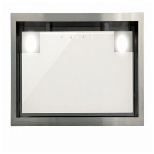 CATA GC DUAL A WH 75 - Hotte - groupe filtrant - largeur : 79.2 cm - profondeur : 27.7 cm - evacuation & recyclage - inox/verre blanc