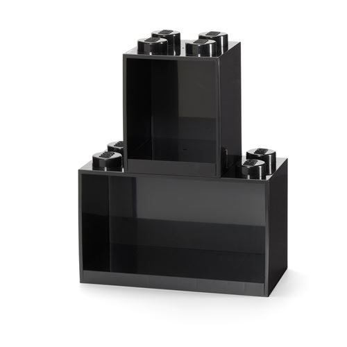 LEGO ensemble d'étagères en pierre 31,8 x 21,1 cm noir 2 pièces