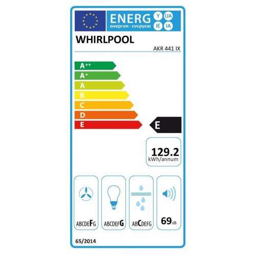 51 31 Sur Whirlpool Akr 441 1 Ix Hotte Standard Largeur 59 9 Cm Profondeur 51 5 Cm Evacuation Recyclage Avec Moteur Interne Acier Inoxydable Achat Prix Fnac