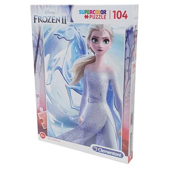 Puzzle 104 pièces Clementoni Supercolor La Reine des Neiges 2