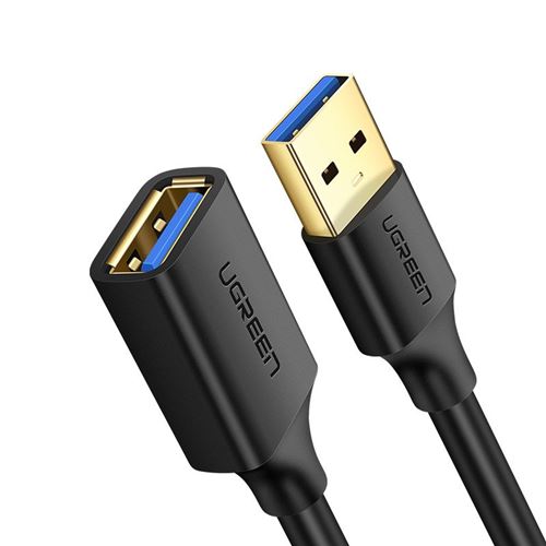 Ugreen - Rallonge de câble USB - USB type A (M) pour USB type A (F) - USB 3.0 - 1 m - noir