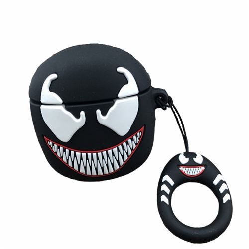 Coque en silicone pour Airpods 1/2-Venom noir
