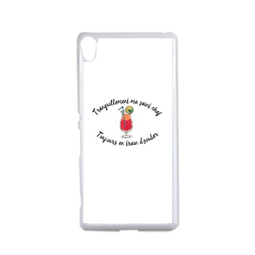 Coque Tranquillement Ma Saint Chef Toujours En Train De Souder Expression Du Nord Compatible Sony Xperia Performance Transparent