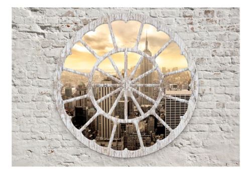 Papier peint - New York: A View through the Window .Taille : 250x175