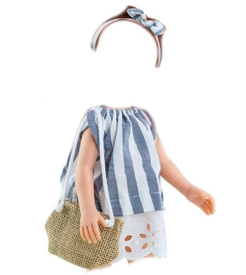Habit Cristi robe rayures 32cm