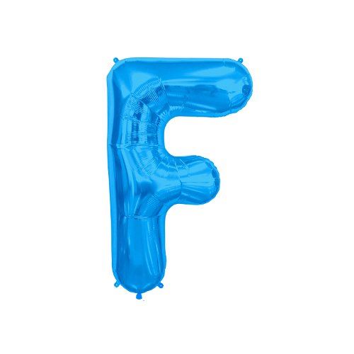 40cm Air Fill Lettre F bleu ballon feuille (vendu non gonflé)