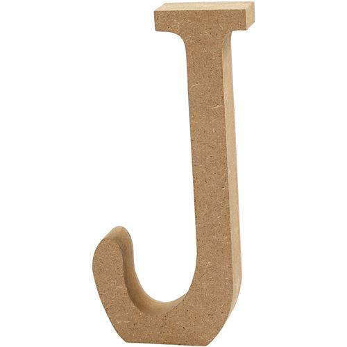 Creative lettre J MDF 13 cm