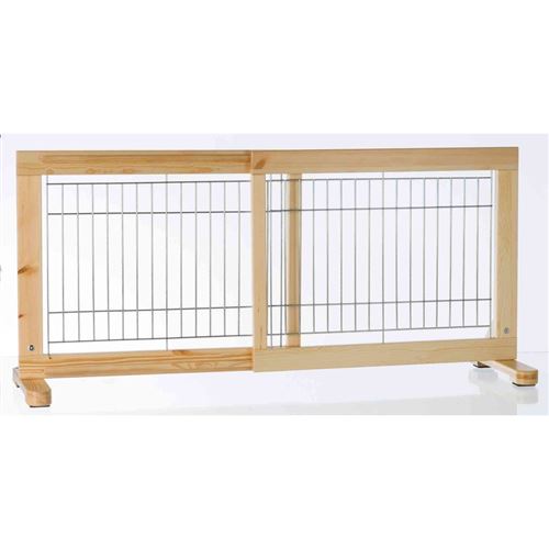 Mon Animalerie Barrière Bois Réglable De 65 À 108 Cm H 50 Cm. Pour Chiens.
