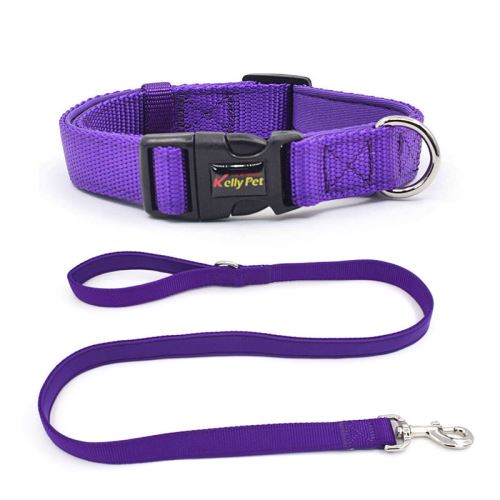 Meilleurs prix pour Collier Laisse en nylon KELLY PET pour chien - Violet (Taille: L)